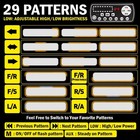 204leds Strobe Light Bar Amber Emergency Light Beacon Warning Tow Car Trucks New