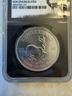 2018 S Africa 1 Oz Silver Krugerrand Gem Uncirculated Fdop Silver Metal Label