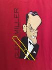 Glenn Miller Orchestra T Shirt Jazz  80   s Sz M Red