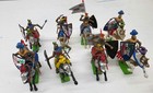 Vintage Britains Deetail Medieval Golden Knights Lot 18 Mounted Foot 1970s 1987