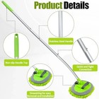 15   Curved Car Wash Brush With Long Handle 43  Extension Cleaning Mop Exterior 