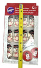Christmas Icing Decorations Wilton Edible Cupcake Cake Topper Pack 12 Snowmen