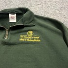 Vintage Uga College Of Veterinary Medicine Xl Jerzee Green Sweatshirt Pullover