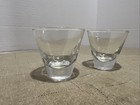 Vtg Libbey Clear Shot Glasses Set Of 2 Glass Thick Bottom