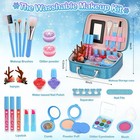 Washable Makeup Kit For Girls Non-toxic Kids Play Set Princess Toy Gift Ages5-12