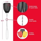 Enoz Fly Swatter  Wire Handled Plastic Fly Swatter  Assorted Colors  2 Ct