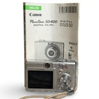 Canon Powershot Sd400 Digital Elph Camera 5 0mp Silver With Battery   Manual