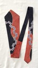 Vintage 1940s Red White And Blue Abstract Necktie Tie 50  X 5 