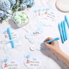 Dunzoom 25 Sets Baby Shower Pens For Guests  We Can Bearly Wait Blue Bear