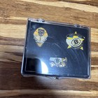 Vintage Boston Bruins Nhl Goalie Pin Set  new   Sealed Amino