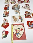 Vintage Lot Valentine   s Day Cards Kids Adults Victorian Look Mid Century As Is
