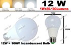 4x 12w Soft Warm White Led Light Bulb A-shaped A19 A21 Eq 100w Incandescent Lamp