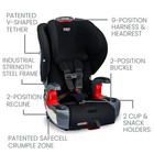 Britax Grow With You Clicktight Harness-2-booster Car Seat  Black Contour