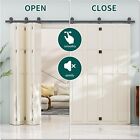 Ccjh 5-20ft Bifold Sliding Barn Door Hardware Track Kit For 4 8 Doors heavy Duty
