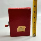 Vintage Wind Up Christmas Card Mattel Barker Greeting Santa Claus Music Box Bass