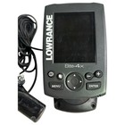 Lowrance Elite 4x Fish Finder W  Transducer Tested No Bracket -  read