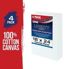 18  X 24   Artist Quality Acid Free Canvas Panel Boards For Painting 4-pack