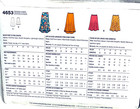 Simplicity Pattern 4653 Easy Flared Pieced Pull On Skirts In 2 Lengths Size 6-16
