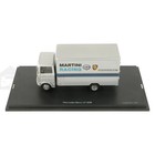 1 43 Schuco Mercedes-benz Lp 608 Van Porsche Martini Racing Car Model