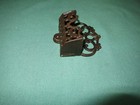 Vintage Cast Iron Ornate Wall Match Holder Safe