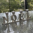 Godinger Christmas Candle Holder Noel Holiday Candelabra Silverplated Vintage