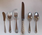 Stieff Rose Repousse Sterling 6-pc Place Settings   2 Available