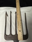 Primitive 29th Century 5 Tine Eel Ice Fishing Spear Head Harpoon Steel Iron Tool