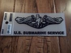 U s Military Navy Silver Submarine Window Decal Sticker 5 25  X 2 375  Inches 