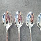 Christofle Malmaison 6pcs Silverplate Flatware Coffee Spoon Excellent