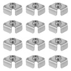 50pcs Metal Threaded Inserts For Square Tubing Nut Replacement Inserts