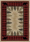  Hs6490 2 3 x3 3  Four Corners Red Area Rug 