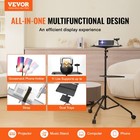 Vevor Projector Stand With Wheels Laptop Stand Tripod Height From 31 3 To 67 3 