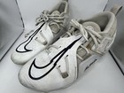 Nike Alpha Menace Pro 3 Football Cleats White black Men   s Size 9 5 Ct6649-109