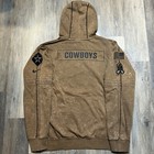 Nike Dallas Cowboys Salute To Service Hoodie Authentic Nfl Sideline Pullover