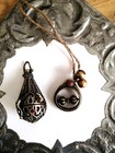 Brass Witches Manifestation Set  Vintage Ritual Pendant  Pagan Altar Tools