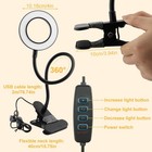 5x Magnifying Glass With Light  3 Color Modes Led Lighted Desk Lamp  Usb Powe   
