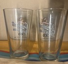 Vintage J  Leinenkugel Brewing Co  Berry Weiss Bier Pair Of Pint Glasses