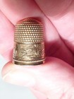 Antique Gold Sewing Thimble Simons Brothers 14k Vg  marked 14k On Inside 
