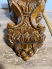 Vintage Solid Wood Corbel  Wall Shelf Hand Carved European Antique Style 15 5   