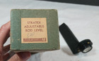 Vtg Stratex Adjustable Rod Level Survey Tool W box