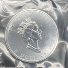 1997 Canadian 5 Dollars 1oz 9999 Silver Maple Leaf Sealed Rcm Bu