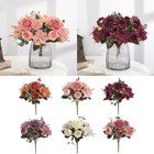 Silk Peony Artificial Fake Flowers Bunch Bouquet Home Wedding party Garden Decor