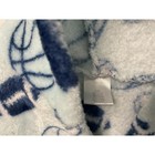 Baby Boys Hooded Bathrobe 0-9m Soft Fleece Sports Balls Print Plush Robe Blue