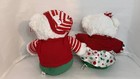 Pair Of 2 Dan Dee Snowflake Teddy Christmas Bear 2014     Holiday Collectible  New