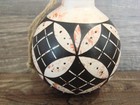 Native American Acoma Indian Hand Painted Fine Line Ornament By T  Sal