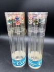 2 Packages Of 6 Vintage Golfer People Swizzle Sticks Barware Stirrers Sealed