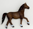 Schleich Horse Figurine Lot White Gray Braided Mare Brown Bay Foal Pony    12-    17