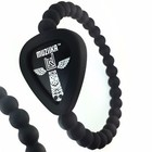 Pickbandz Muziika Beaded Guitar Pick Holder Bracelet Double Sided   2 Picks