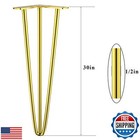 Osring 30 Inch Hairpin Table Legs With 1 2    Dia 3-rods  Metal Furniture Legs 