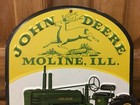 John Deere Tractor Metal Farm Equipment Vintage Style Morine Implements Tractors